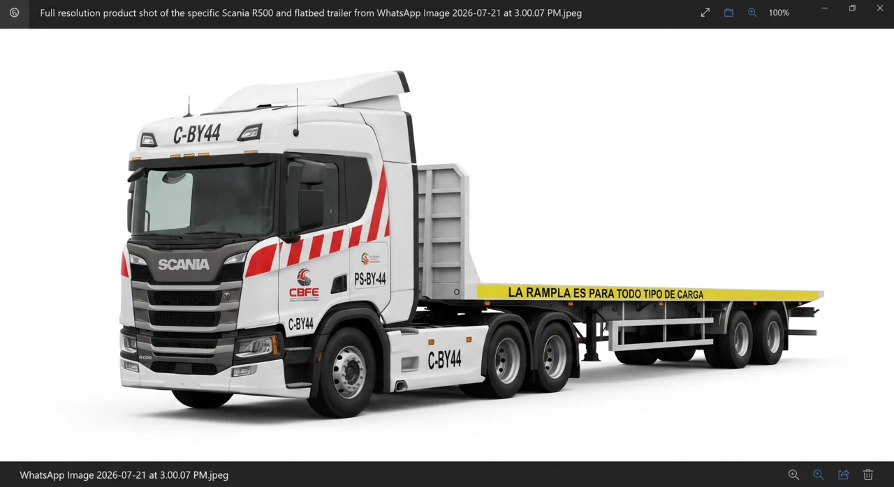 Scania R500 + Rampla